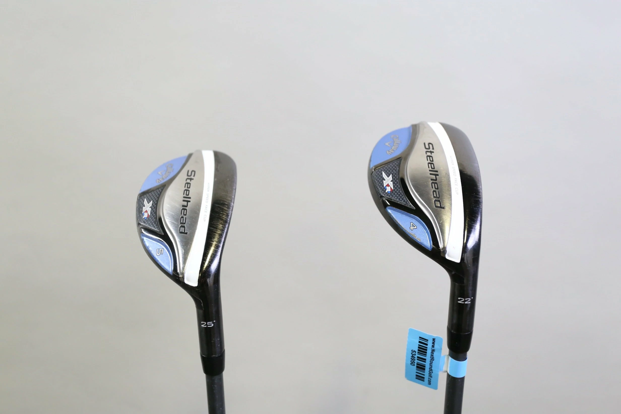 Callaway Steelhead XR 4, 5 Hybrid Set RH Program F15 Graphite Shafts Ladies Flex 1 Callaway Steelhead XR 4, 5 Hybrid Set RH Program F15 Graphite Shafts Ladies Flex